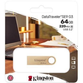 USB Stick 64GB Kingston DataTraveler SE9 G3 USB 3.2 DTSE9G3/64GB