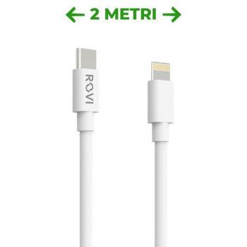 Rovi sa10cl Elegant Type-c / Lightning Cable - 2m bianco