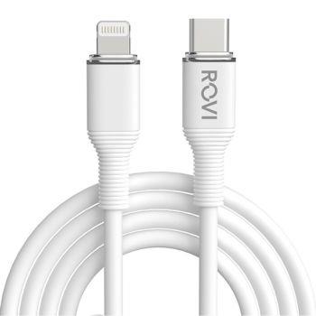 Rovi Striped - Cavo in PVC da Type-C a Lightning (100cm)