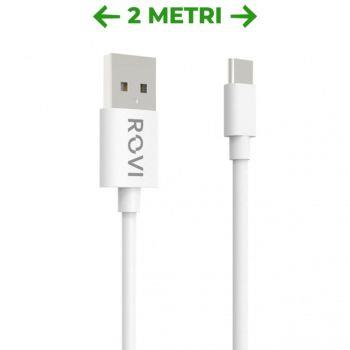 Rovi sa10c Elegant Fast cable for type-c- 2m bianco