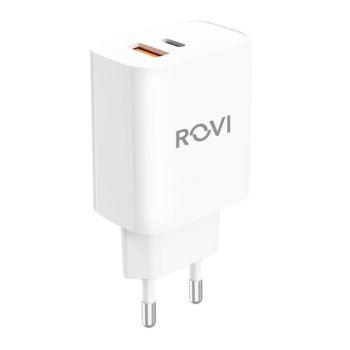 Rovi Fast Charger 20W USB-C - 1USB A (ST770)