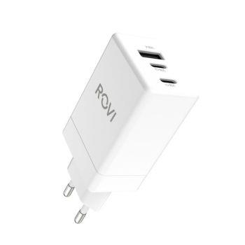  Rovi Fast Charger 65W 2x USB-C - 1USB A