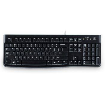 Tastiera black usb logitech k120 business brown box