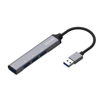 Hub usb 3.0 4 porte grey Aisens