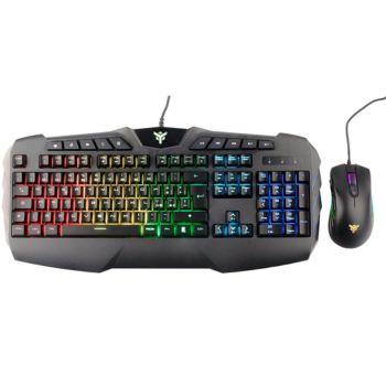 Combo Tastiera e Mouse T20 - Membrana, RGB, Multimediale, Mouse con soft