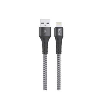 Fabric SA21I - Cavo in Tessuto da USB a Lightning, 1.5M, 2.4A, Argento