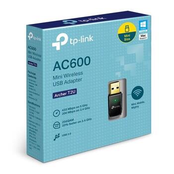 Tp-Link Antenna USB AC 600 Dual Band 5+2.4GHz 433Mbps+200Mbps Nano