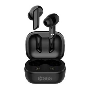 SGS AIRBUDS Auricolari TWS Touch con custodia Wireless Black