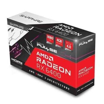 VGA SAPPHIRE PULSE RADEON RX 6400 XT 4GB Gaming OC GDDR6 HDMI/DP (UEFI)