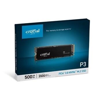 SSD Crucial 500 GB P3 CT1000P3SSD8 PCIe M.2 NVMEPCIe 3.0 x4